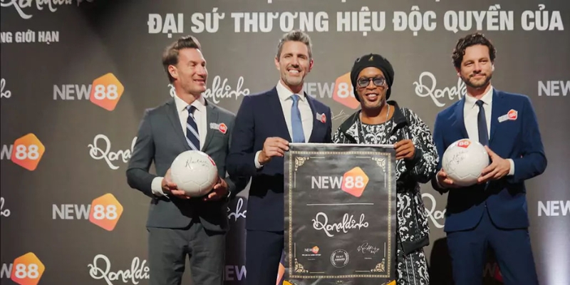 New88 hợp tác cùng với cầu thủ danh tiếng ronaldinho