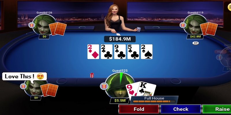 Một số thuật ngữ thường được sử dụng khi chơi Poker online